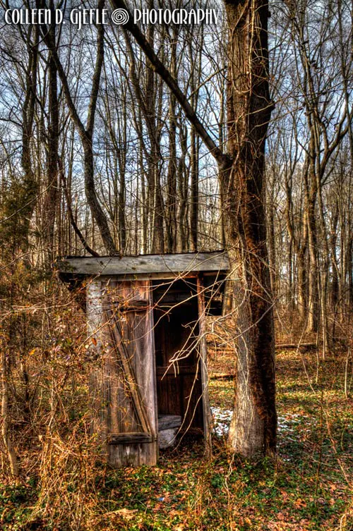 An old outhouse